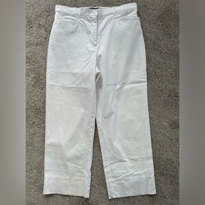 Tribal White Wide Leg Capri Ankle Pants Women’s Size 6